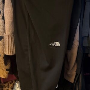 The North Face stretchy Black Jogger Pants with White Logo
